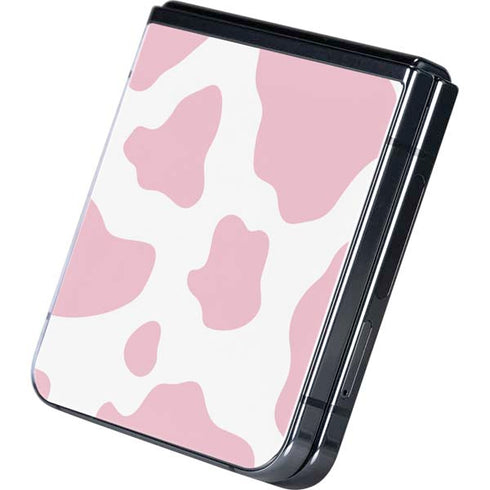Pink Cow Print Galaxy Z Flip5 5G Skin
