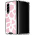 Pink Cow Print Galaxy Z Fold4 5G Clear Case