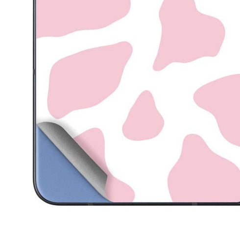 Pink Cow Print Galaxy Z Fold5 5G Skin