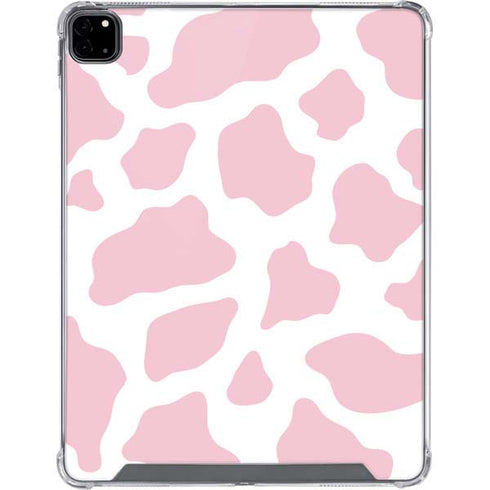 Pink Cow Print iPad Pro 12.9in (2020) Clear Case