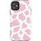 Pink Cow Print iPhone 11 Impact Case