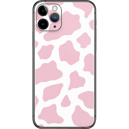 Pink Cow Print iPhone 11 Pro Skin