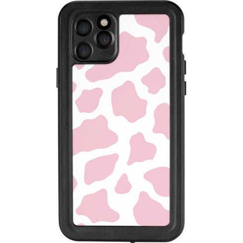 Pink Cow Print iPhone 11 Pro Waterproof Case
