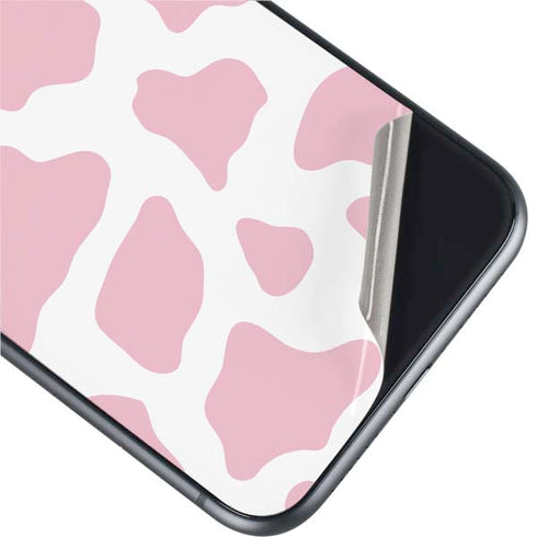Pink Cow Print iPhone 11 Skin