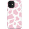 Pink Cow Print iPhone 12 Impact Case