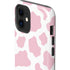 Pink Cow Print iPhone 12 Impact Case