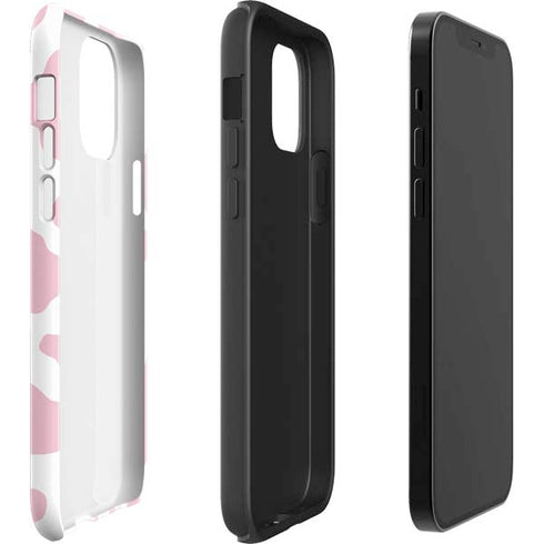 Pink Cow Print iPhone 12 Impact Case