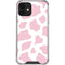 Pink Cow Print iPhone 12 Mini Clear Case