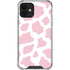 Pink Cow Print iPhone 12 Mini Clear Case
