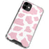Pink Cow Print iPhone 12 Mini Clear Case
