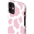 Pink Cow Print iPhone 12 Mini Lite Case