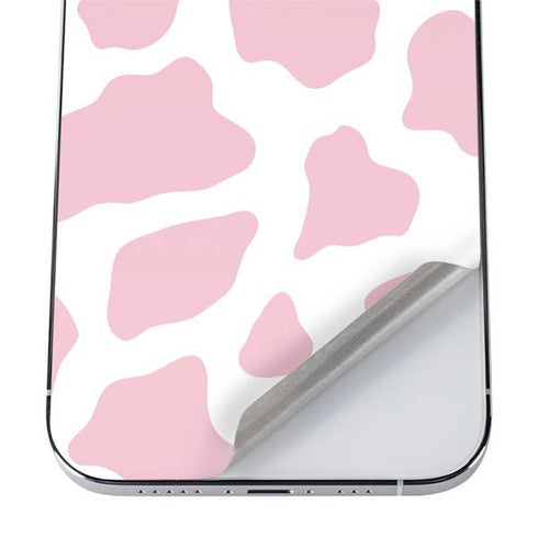 Pink Cow Print iPhone 12 Pro Max Skin
