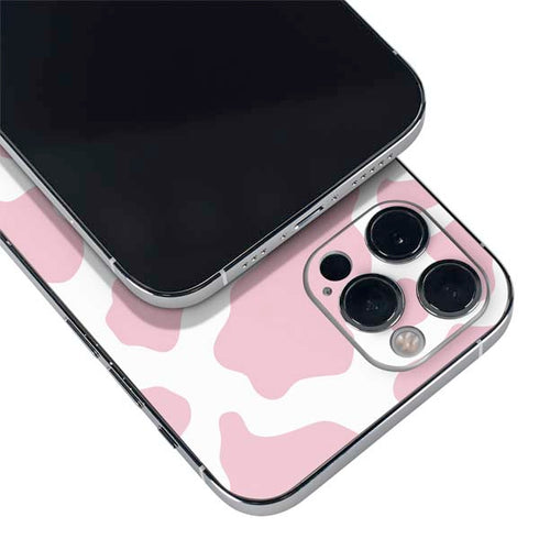 Pink Cow Print iPhone 12 Pro Max Skin