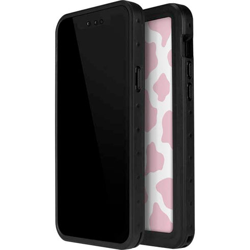 Pink Cow Print iPhone 12 Pro Max Waterproof Case