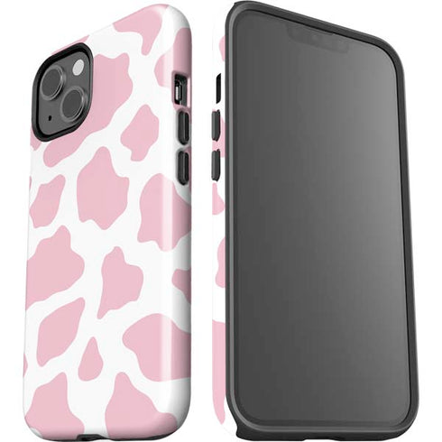 Pink Cow Print iPhone 13 Impact Case