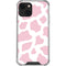 Pink Cow Print iPhone 13 Mini Clear Case