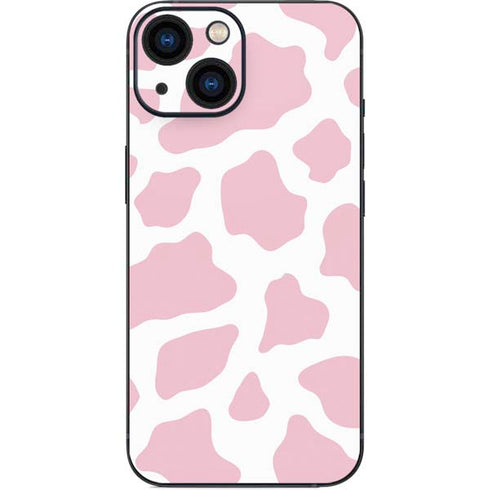 Pink Cow Print iPhone 13 Mini Skin