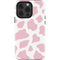Pink Cow Print iPhone 13 Pro Impact Case