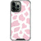 Pink Cow Print iPhone 13 Pro Max Clear Case