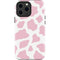 Pink Cow Print iPhone 13 Pro Max Impact Case