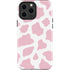 Pink Cow Print iPhone 13 Pro Max Impact Case