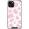 Pink Cow Print iPhone 14 Clear Case