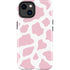 Pink Cow Print iPhone 14 Plus Impact Case