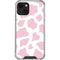 Pink Cow Print iPhone 15 Plus Clear Case