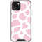 Pink Cow Print iPhone 14 Plus Clear Case