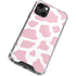 Pink Cow Print iPhone 15 Plus Clear Case