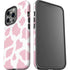 Pink Cow Print iPhone 14 Pro Impact Case