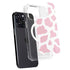 Pink Cow Print iPhone 15 Pro MagSafe Case