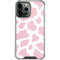Pink Cow Print iPhone 15 Pro Max Clear Case