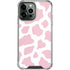 Pink Cow Print iPhone 15 Pro Max Clear Case