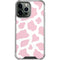 Pink Cow Print iPhone 14 Pro Max Clear Case