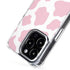 Pink Cow Print iPhone 15 Pro Max MagSafe Case