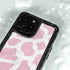 Pink Cow Print iPhone 14 Pro Waterproof Case
