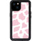 Pink Cow Print iPhone 15 Plus Waterproof Case