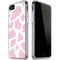 Pink Cow Print iPhone SE (2nd & 3rd Gen) Clear Case