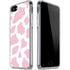 Pink Cow Print iPhone SE (2nd & 3rd Gen) Clear Case
