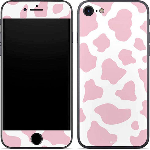 Pink Cow Print iPhone SE (2nd & 3rd Gen) Skin