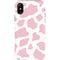 Pink Cow Print iPhone X Pro Case