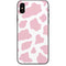 Pink Cow Print iPhone X Skin