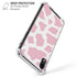 Pink Cow Print iPhone XR Clear Case