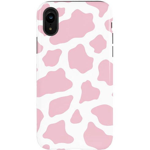 Pink Cow Print iPhone XR Pro Case