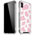 Pink Cow Print iPhone XS Max Clear Case