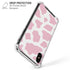 Pink Cow Print iPhone XS Max Clear Case