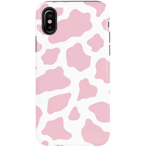 Pink Cow Print iPhone XS Pro Case