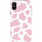 Pink Cow Print iPhone XS Pro Case