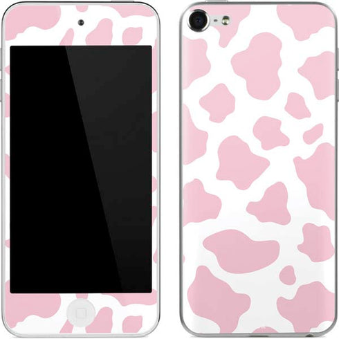 Pink Cow Print Apple iPod Skin